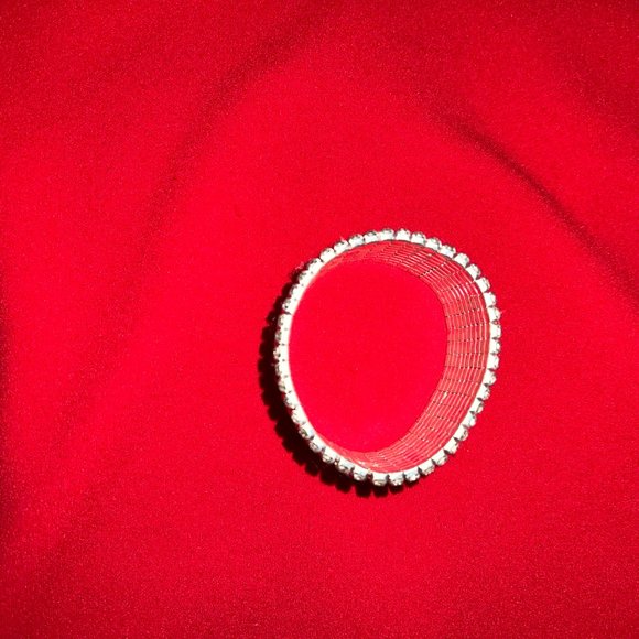 Rhinestone bracelet,stretch bracelet,Prom. - Picture 3 of 4